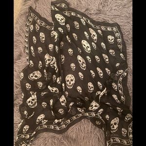 Authentic Alexander McQueen skull scarf
